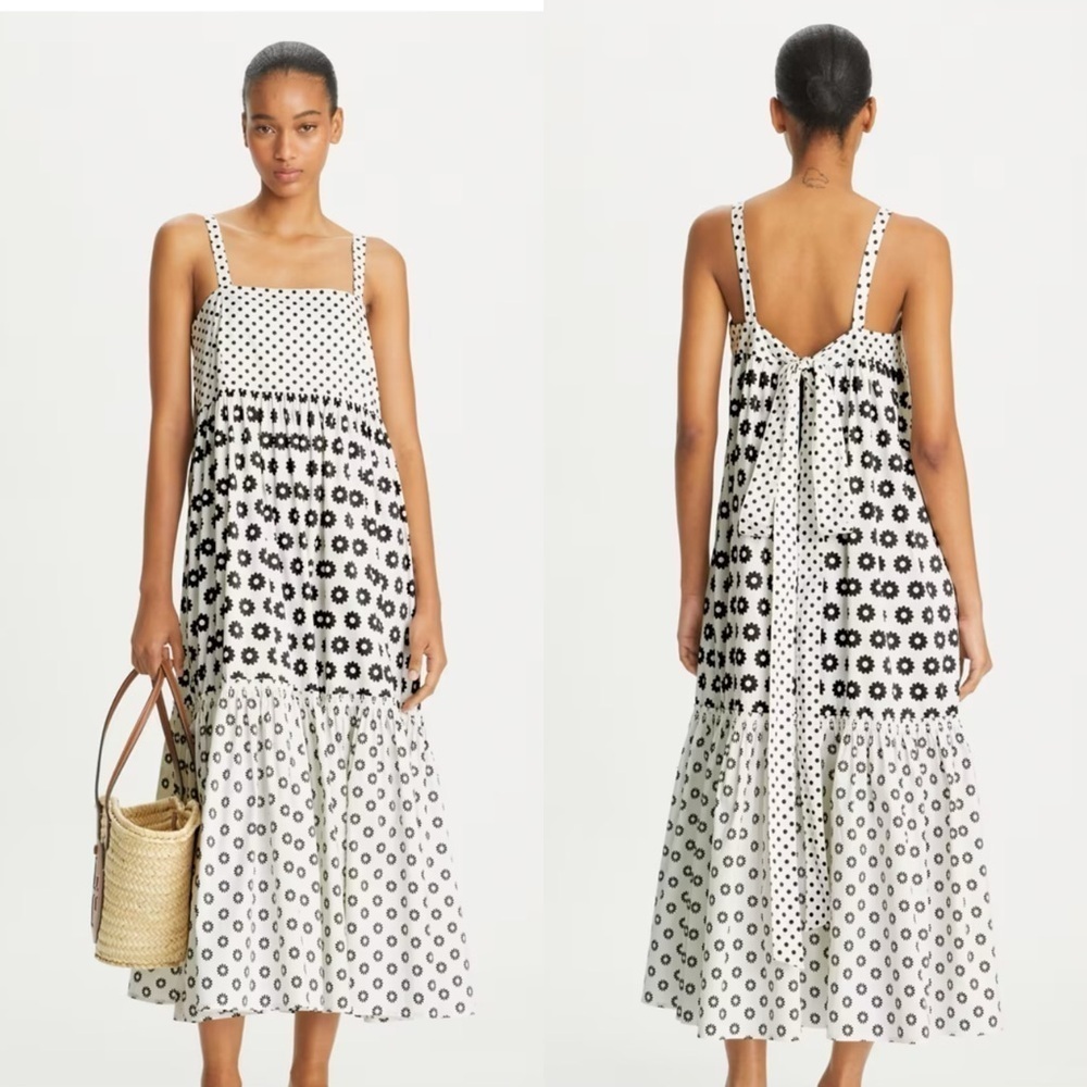 New Tory Burch Printed Cotton Sundress Size 12​​​​​